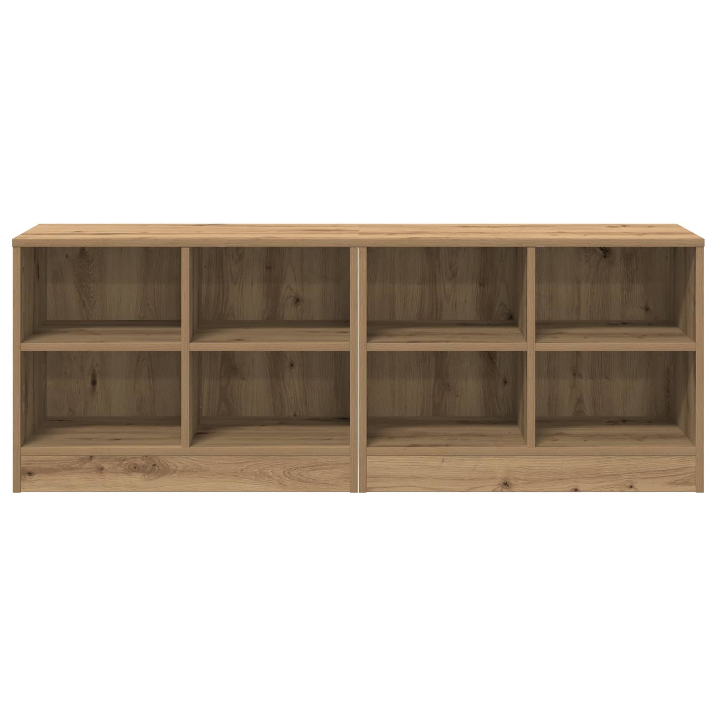 vidaXL Bed Cabinet 2 pcs Artisan Oak 66 x 33 x 48 cm Engineered Wood