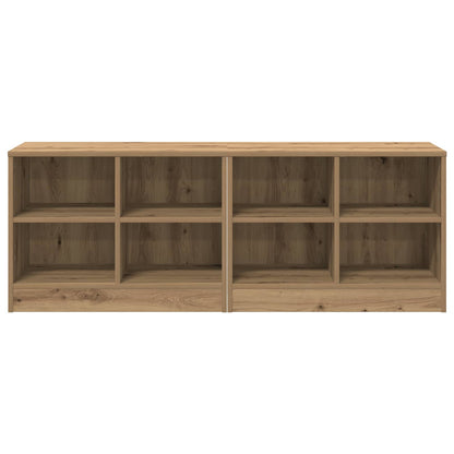 vidaXL Bed Cabinet 2 pcs Artisan Oak 66 x 33 x 48 cm Engineered Wood