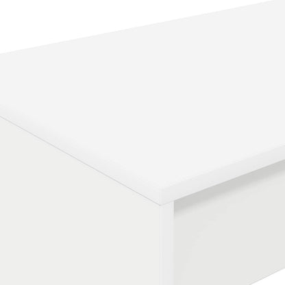 vidaXL Bed Desk White Engineered Wood 100 x 45 x 75 cm