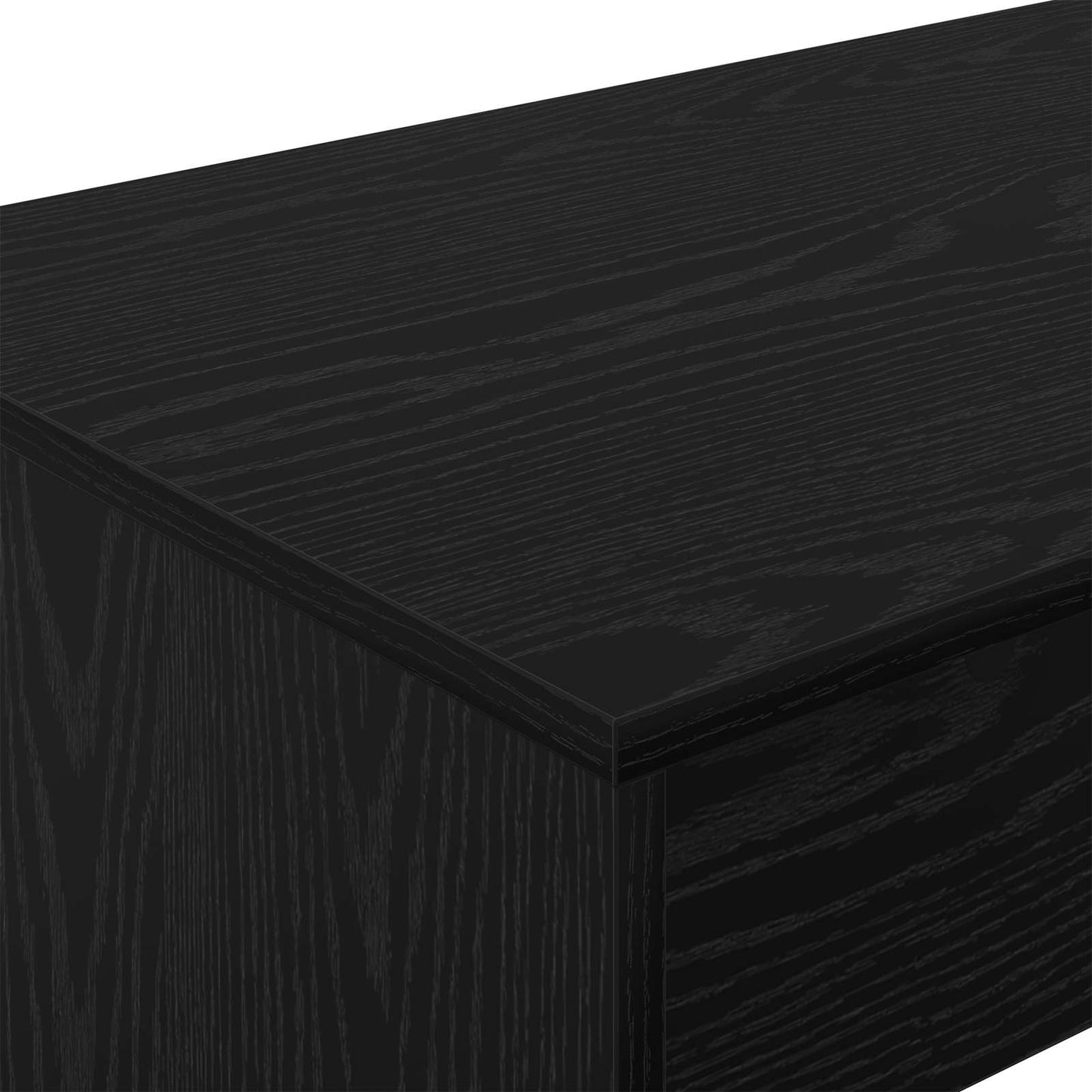 vidaXL Bed Desk Black Oak Engineered Wood 100 x 45 x 75 cm