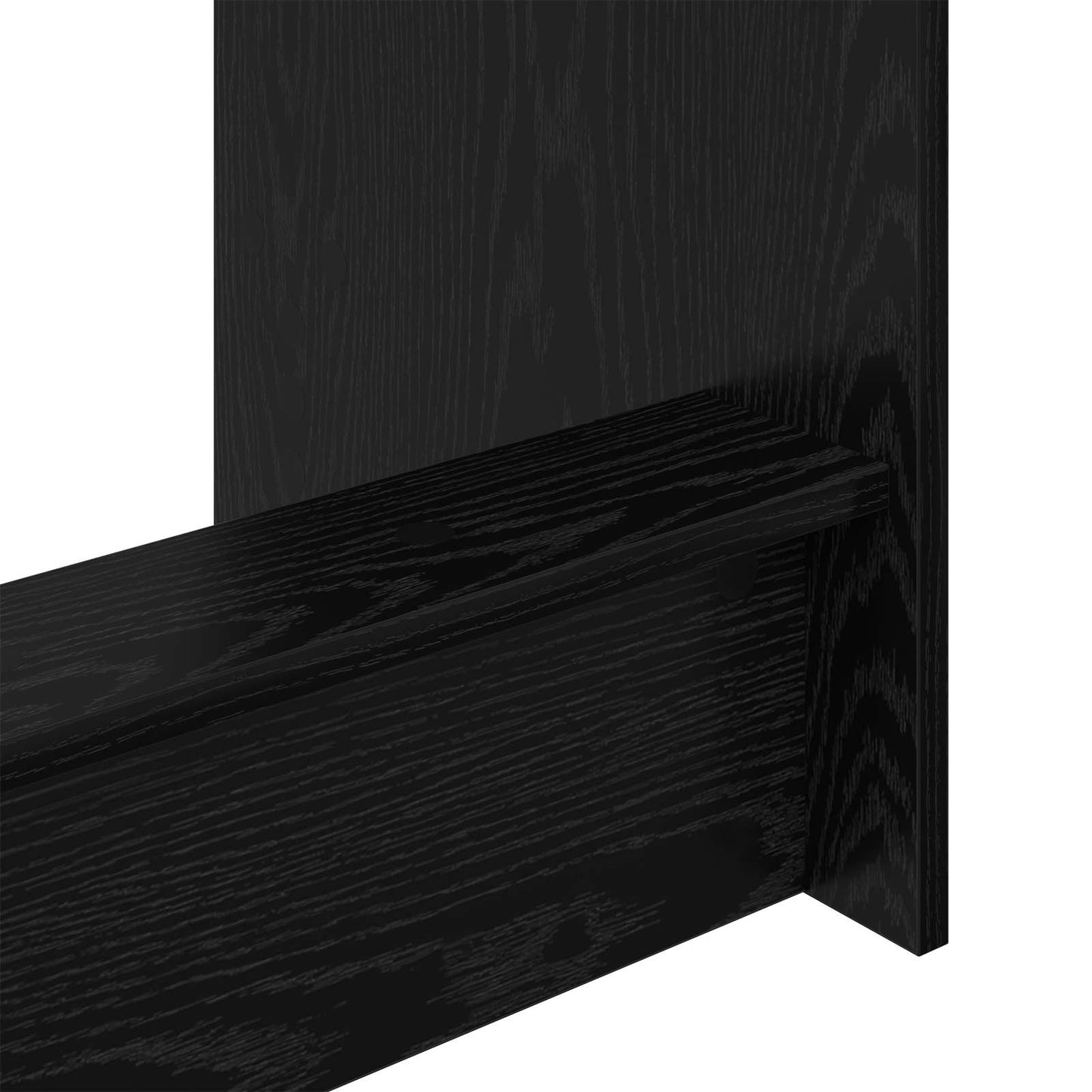 vidaXL Bed Desk Black Oak Engineered Wood 100 x 45 x 75 cm