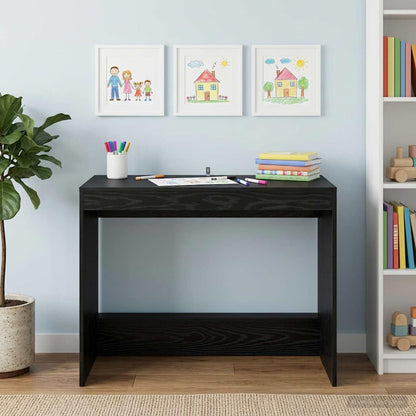 vidaXL Bed Desk Black Oak Engineered Wood 100 x 45 x 75 cm