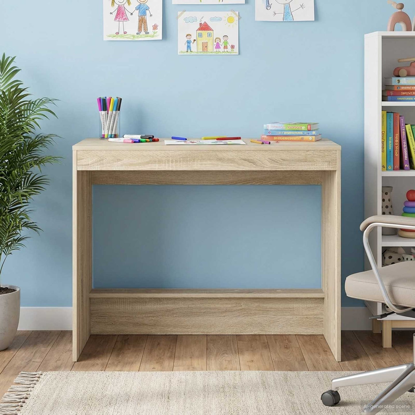 vidaXL Bed Desk Sonoma Oak Engineered Wood 100 x 45 x 75 cm