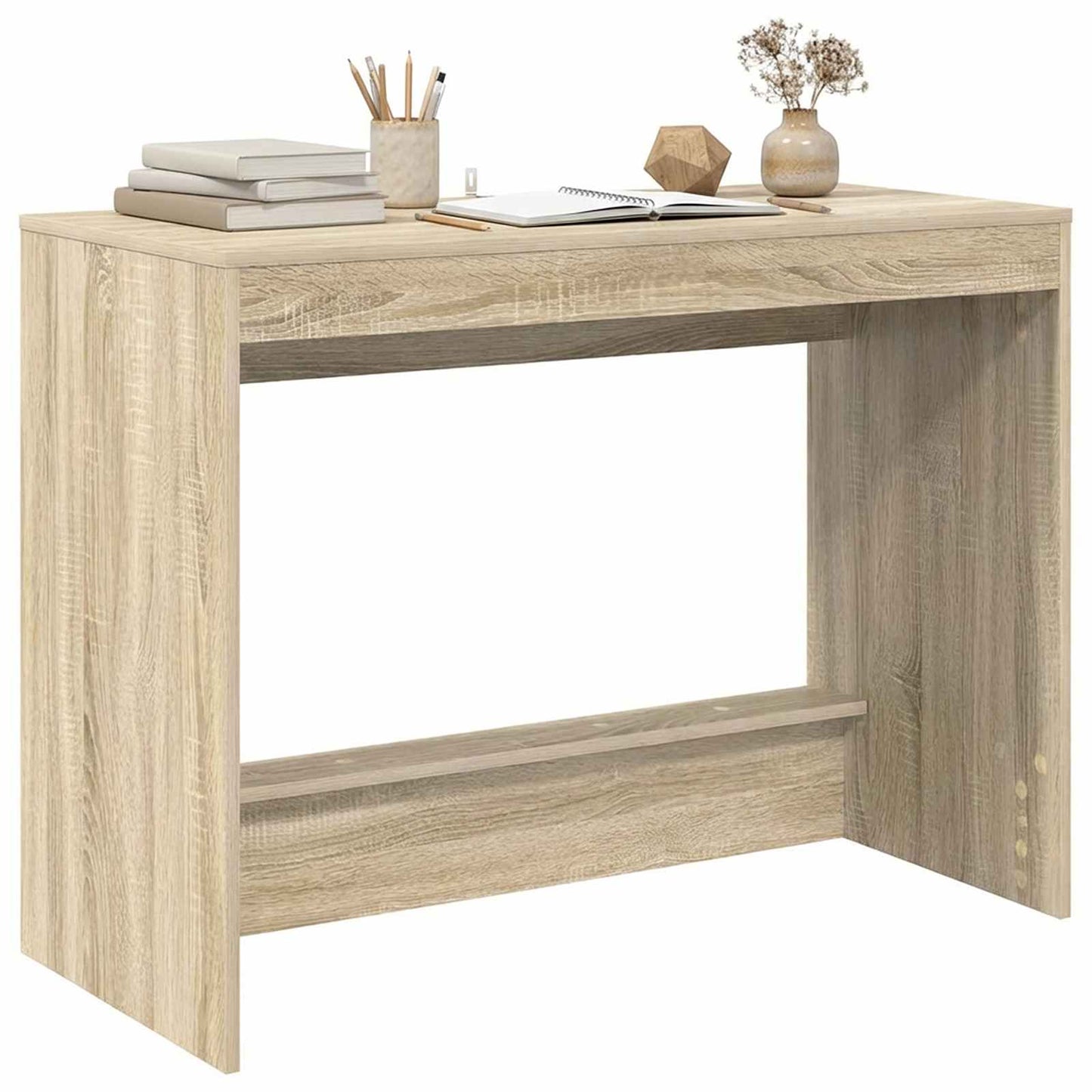vidaXL Bed Desk Sonoma Oak Engineered Wood 100 x 45 x 75 cm