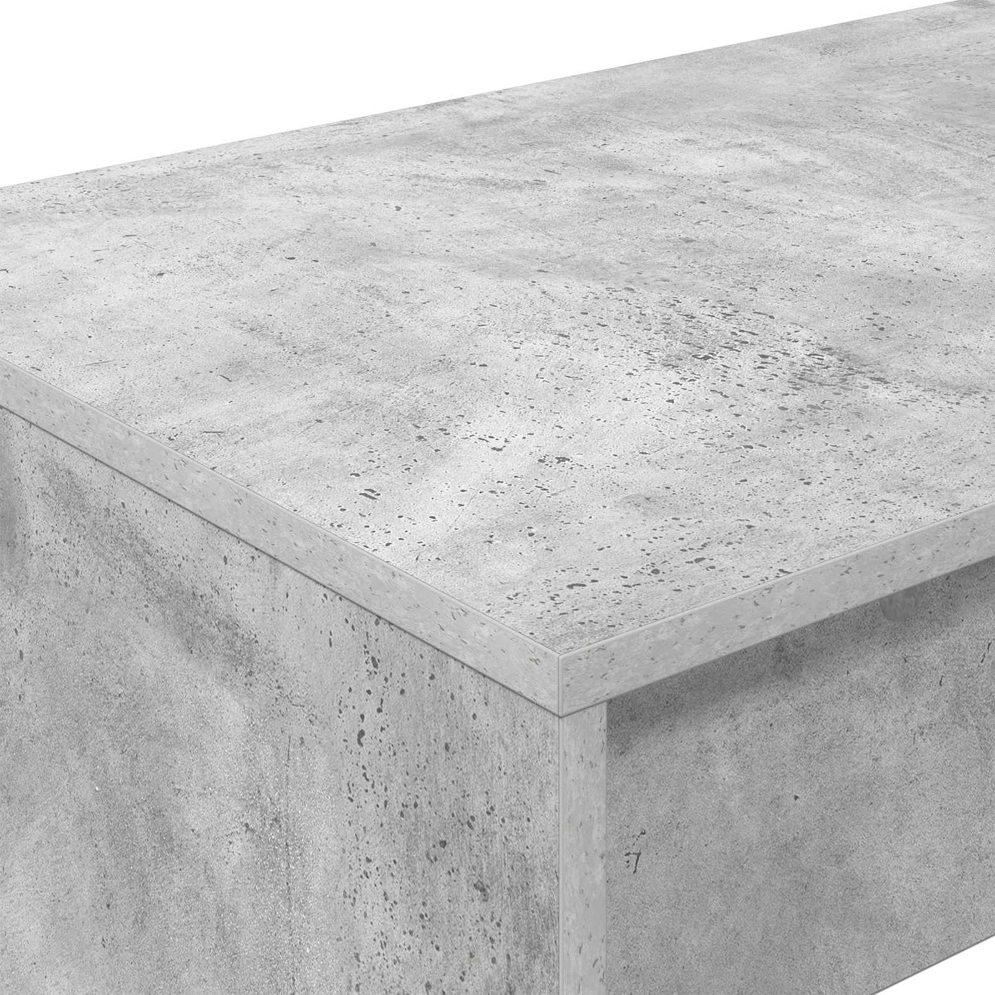 vidaXL Bed Desk Concrete Grey Engineered Wood 100 x 45 x 75 cm