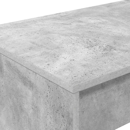 vidaXL Bed Desk Concrete Grey Engineered Wood 100 x 45 x 75 cm