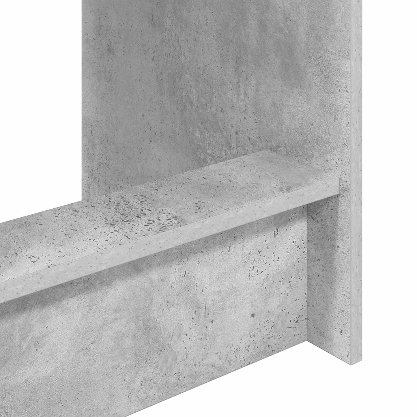 vidaXL Bed Desk Concrete Grey Engineered Wood 100 x 45 x 75 cm