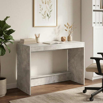 vidaXL Bed Desk Concrete Grey Engineered Wood 100 x 45 x 75 cm