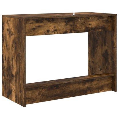 vidaXL Bed Desk Smoked Oak Engineered Wood 100 x 45 x 75 cm