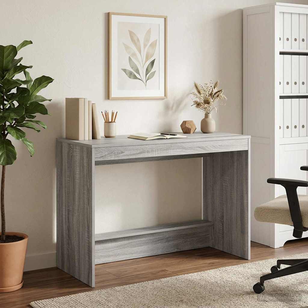 vidaXL Bed Desk Grey Sonoma Engineered Wood 100 x 45 x 75 cm