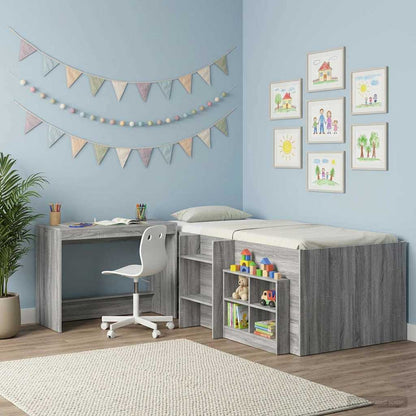 vidaXL Bed Desk Grey Sonoma Engineered Wood 100 x 45 x 75 cm