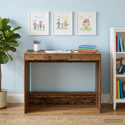 vidaXL Bed Desk Old Wood Engineered Wood 100 x 45 x 75 cm