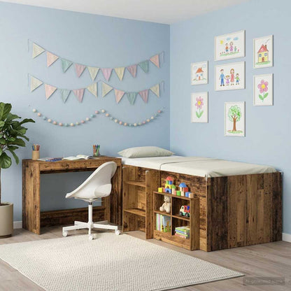 vidaXL Bed Desk Old Wood Engineered Wood 100 x 45 x 75 cm