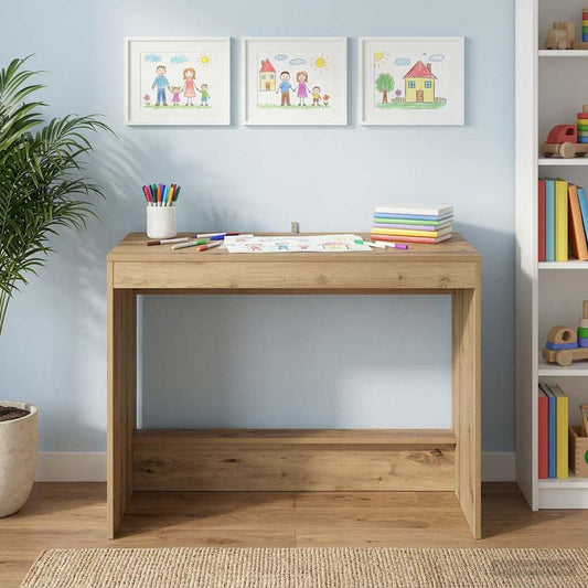 vidaXL Bed Desk Artisan Oak Engineered Wood 100 x 45 x 75 cm