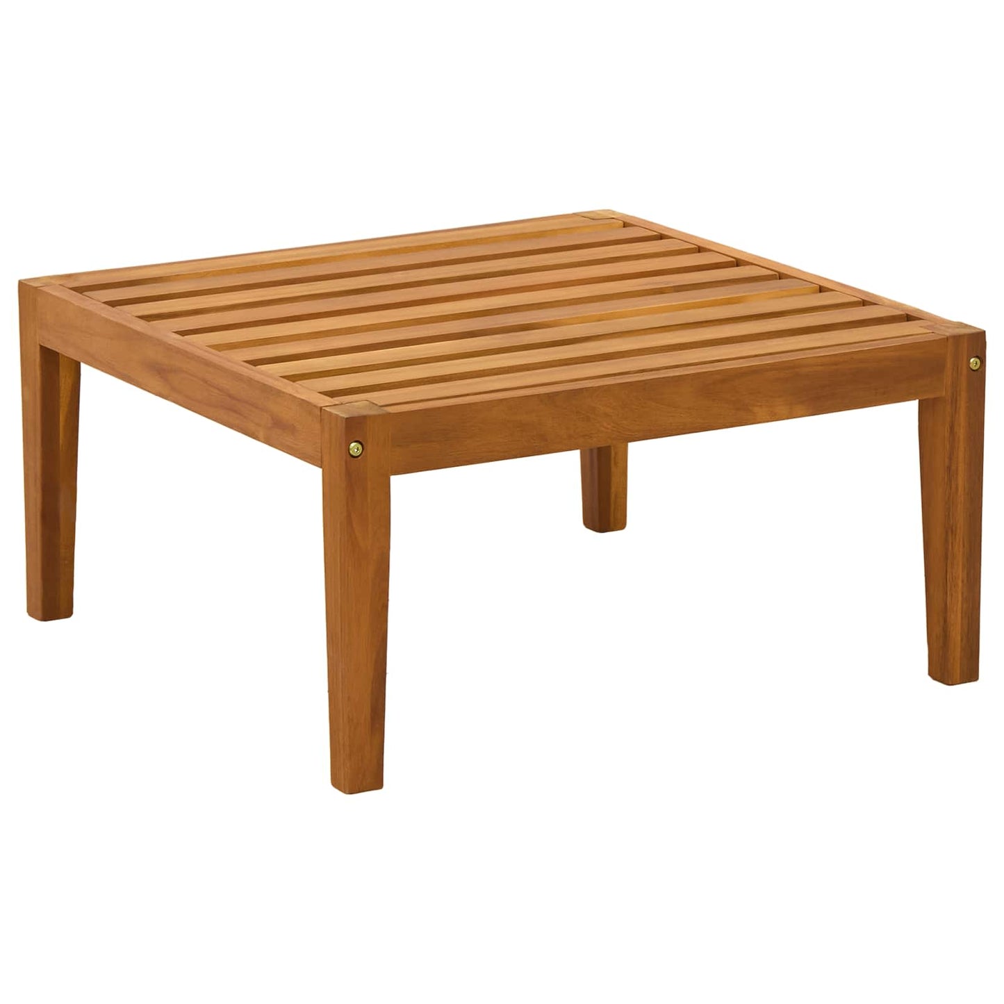 vidaXL Garden Footrest with Cushion Solid Acacia Wood Natural