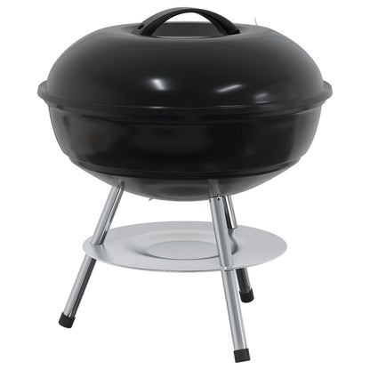 vidaXL Charcoal Grill Black 36.5 x 36.5 x 40 cm