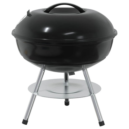 vidaXL Charcoal Grill Black 36.5 x 36.5 x 40 cm
