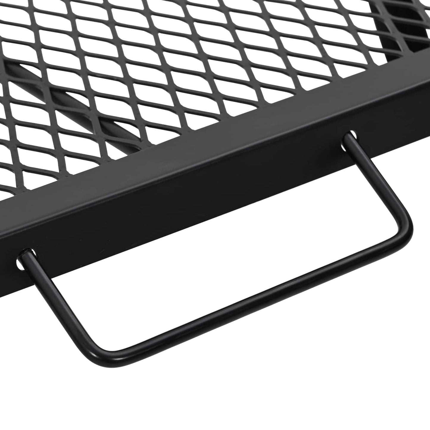 vidaXL Foldable Camping Grill Folding Black 58 x 31 x 2 cm Alloy Steel