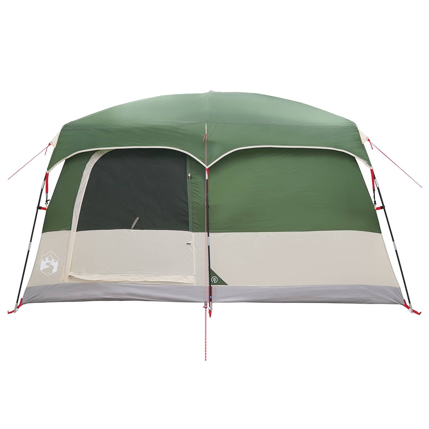 vidaXL Family Tent with Roof Green 320 x 210 x 180 cm Polyester