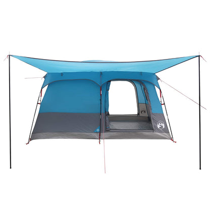 vidaXL Family Tent with Roof Blue 320 x 210 x 180 cm Polyester