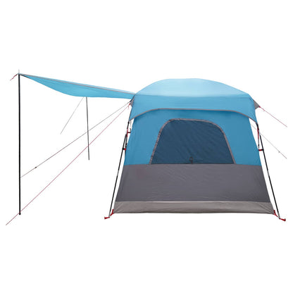 vidaXL Family Tent with Roof Blue 320 x 210 x 180 cm Polyester