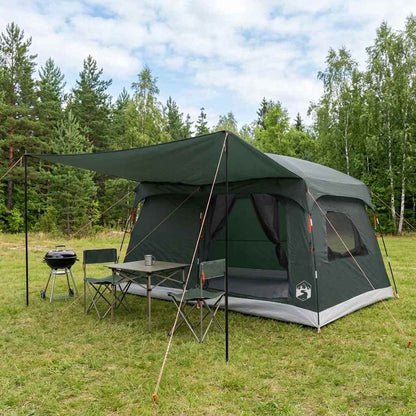 vidaXL Family Tent with Roof Army Green 320 x 210 x 180 cm Polyester