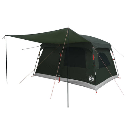 vidaXL Family Tent with Roof Army Green 320 x 210 x 180 cm Polyester