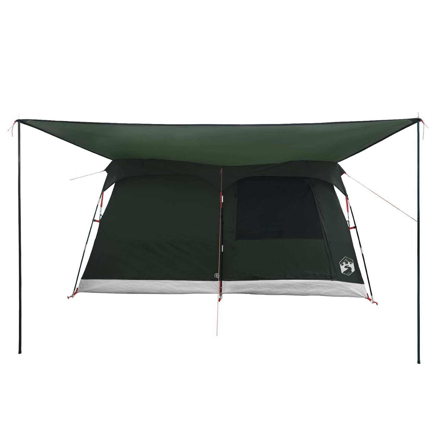 vidaXL Family Tent with Roof Army Green 320 x 210 x 180 cm Polyester