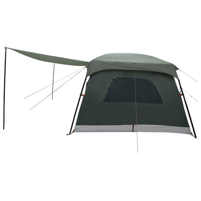 vidaXL Family Tent with Roof Army Green 320 x 210 x 180 cm Polyester