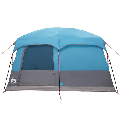 vidaXL Family Tent with Roof Blue 380 x 260 x 190 cm Polyester