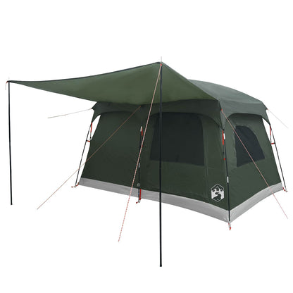 vidaXL Family Tent with Roof Army Green 380 x 260 x 190 cm Polyester