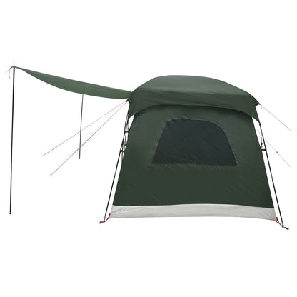 vidaXL Family Tent with Roof Army Green 380 x 260 x 190 cm Polyester