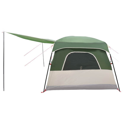 vidaXL Family Tent Green 420 x 305 x 200 cm Polyester and Steel