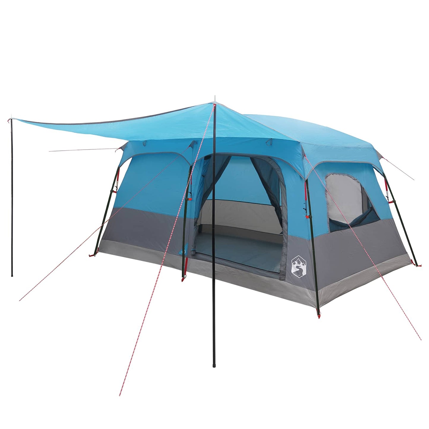 vidaXL Family Tent Blue 420 x 305 x 200 cm Polyester and Steel