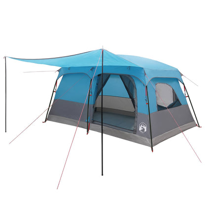 vidaXL Family Tent Blue 420 x 305 x 200 cm Polyester and Steel