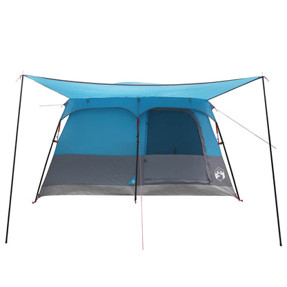 vidaXL Family Tent Blue 420 x 305 x 200 cm Polyester and Steel