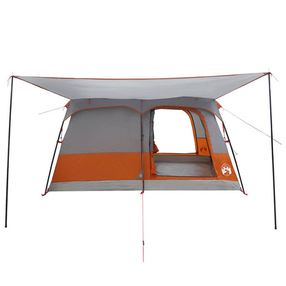 vidaXL Family Tent with Roof Grey and Orange 420 x 305 x 200 cm