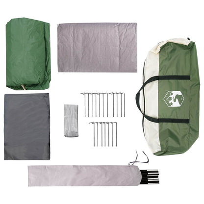 vidaXL Family Tent Green 500 x 400 x 230 cm Polyester and Steel