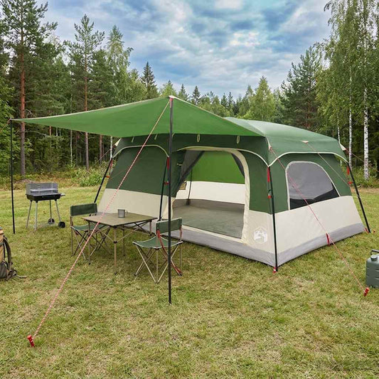 vidaXL Family Tent 16-Person Green Polyester and Steel