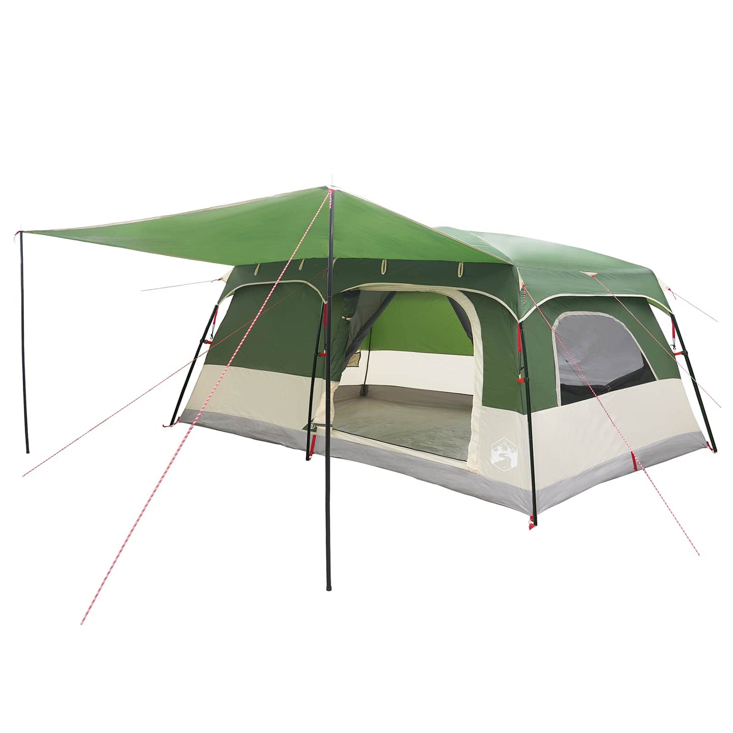 vidaXL Family Tent Green 500 x 400 x 230 cm Polyester and Steel