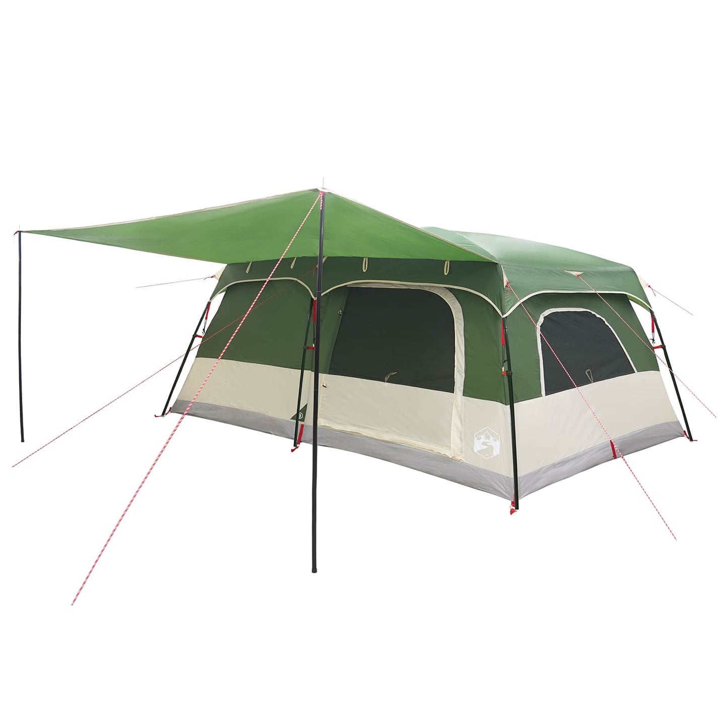 vidaXL Family Tent Green 500 x 400 x 230 cm Polyester and Steel