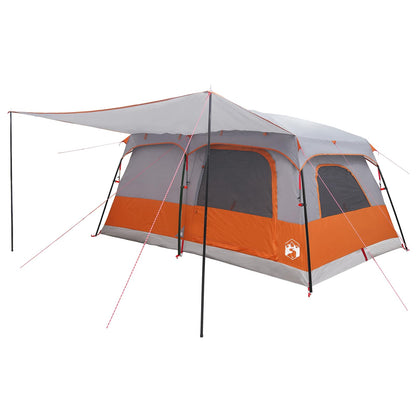 vidaXL Family Tent with Roof Grey and Orange 500 x 400 x 230 cm