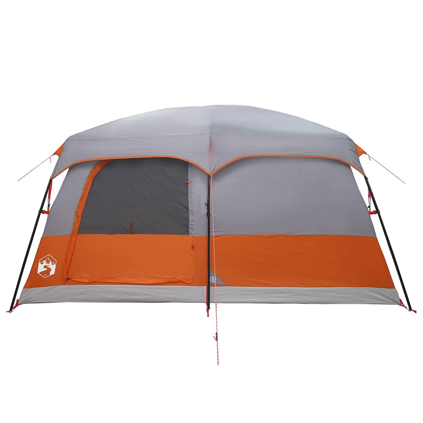 vidaXL Family Tent with Roof Grey and Orange 500 x 400 x 230 cm
