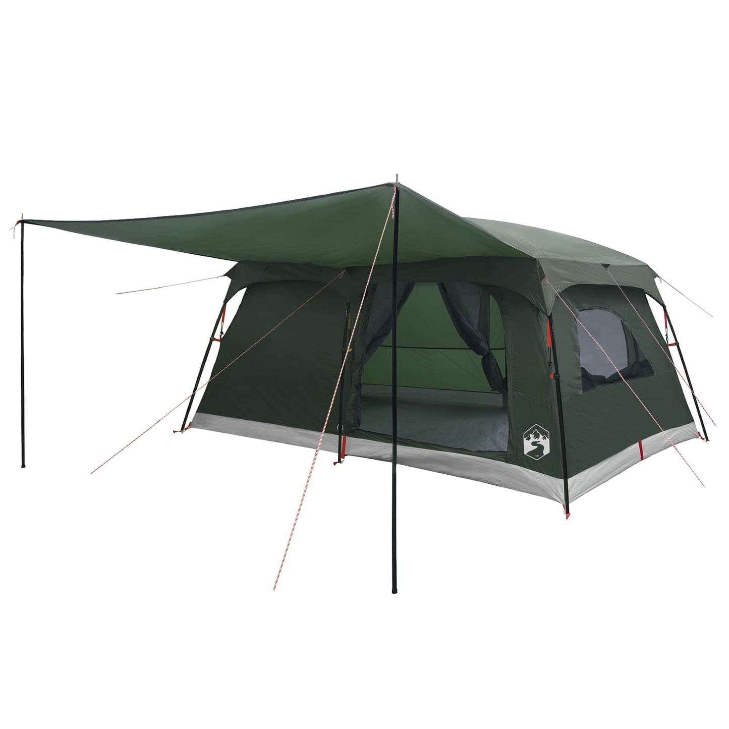 vidaXL Family Tent Army Green 500 x 400 x 230 cm Polyester and Steel