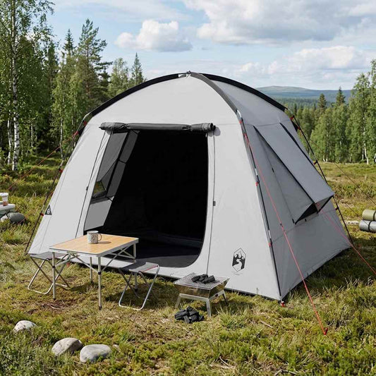 vidaXL Cabin Tent 3-Person White Blackout Polyester