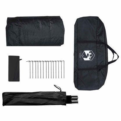 vidaXL Cabin Tent White Blackout 300 x 210 x 156 cm Polyester