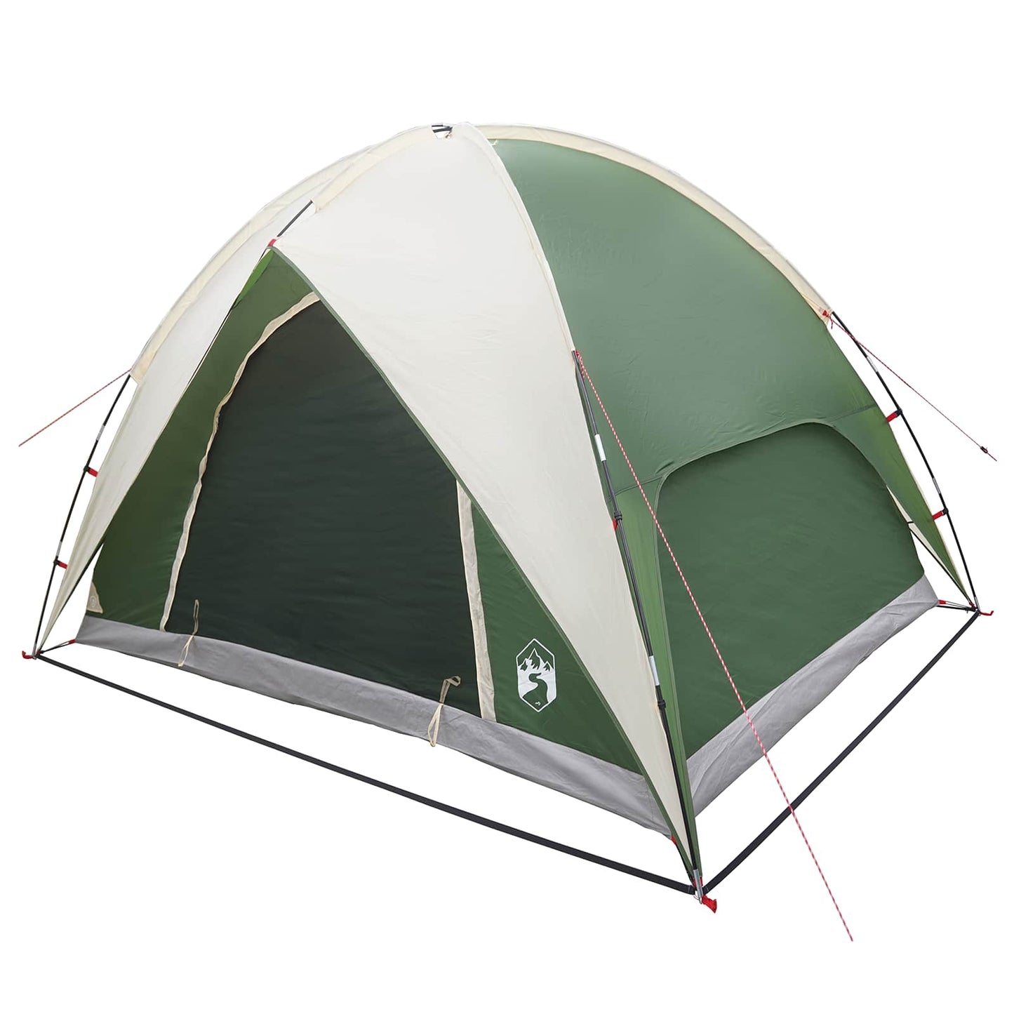 vidaXL Camping Tent with Rainfly Water-resistant Dome Green