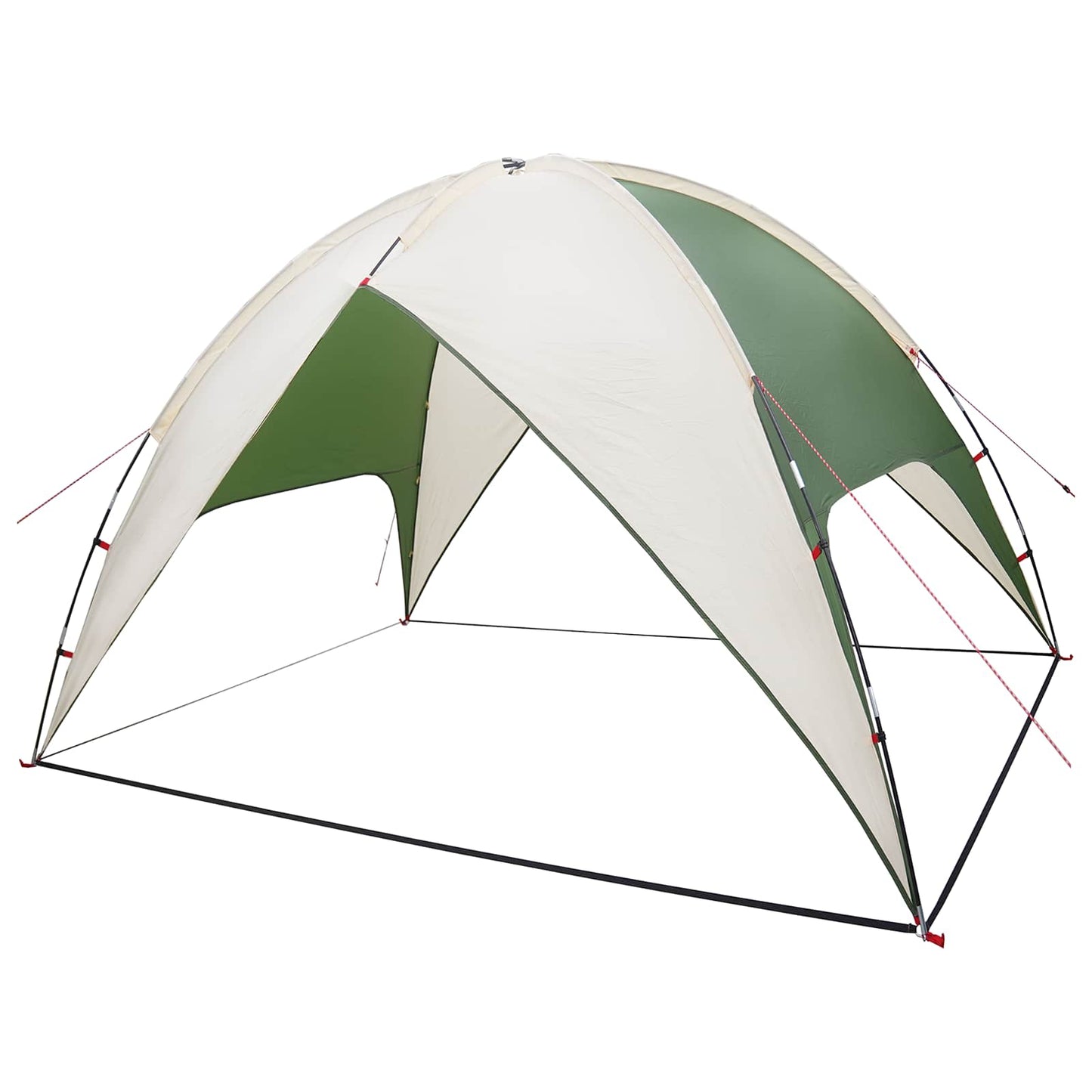 vidaXL Camping Tent with Rainfly Water-resistant Dome Green