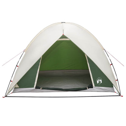 vidaXL Camping Tent with Rainfly Water-resistant Dome Green