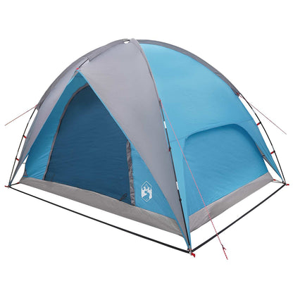 vidaXL Camping Tent with Rainfly Water-resistant Dome Blue